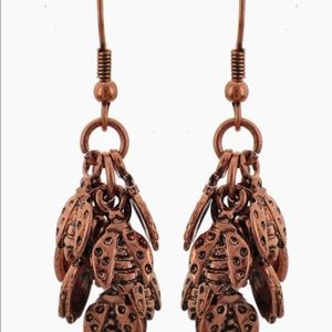 Copper earrings